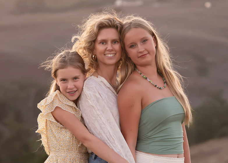 Grace Dunn and daughters. Grace is co-founder of Pura Vida Retreat in Costa Rica.