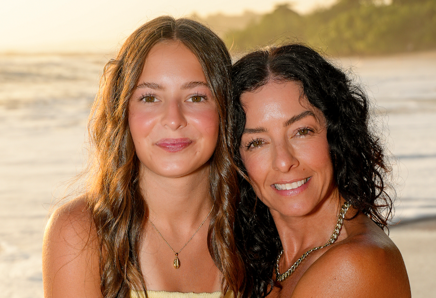 Shanan Burk and daughter. Shanan is co-founder of Pura Vida Retreat in Costa Rica.